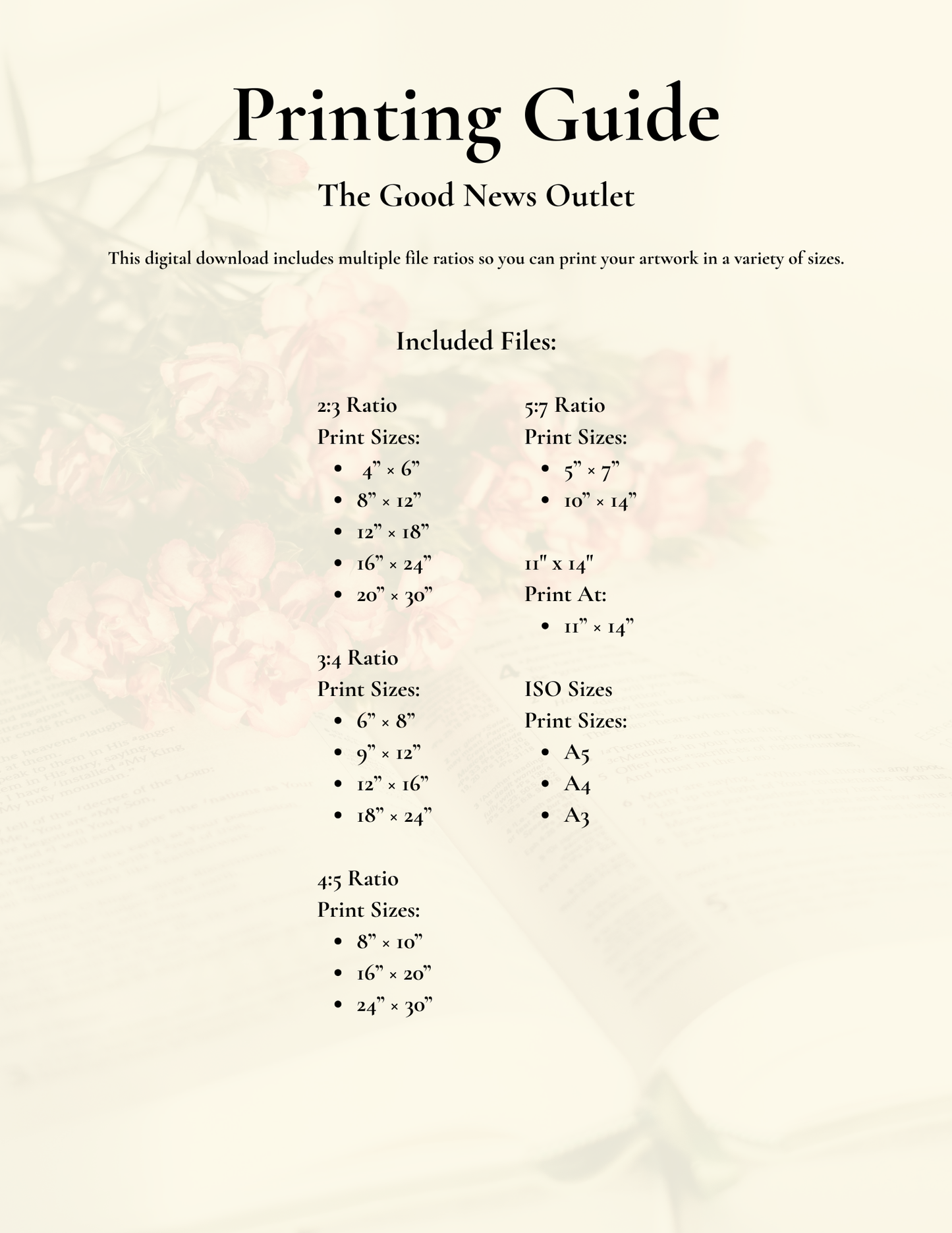 Consider the Lilies